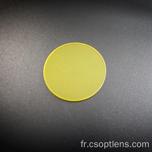 Filtres passe-long en verre coloré de 25,4 mm